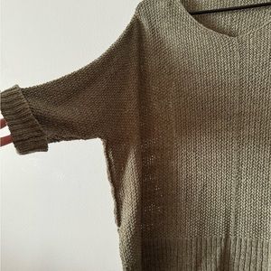 Green slouchy sweater